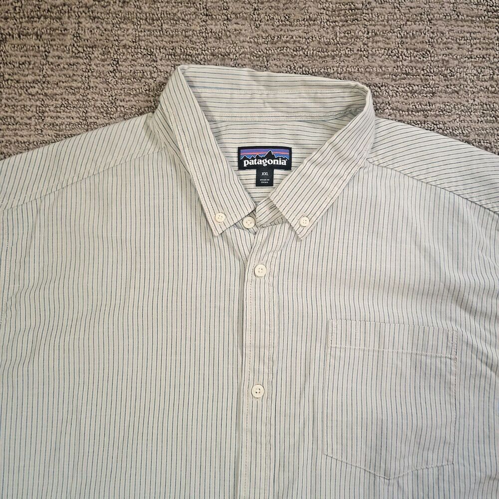 Patagonia Shorts Sleeve Shirt Size XXL M's Bluffside Button Down Sustainable